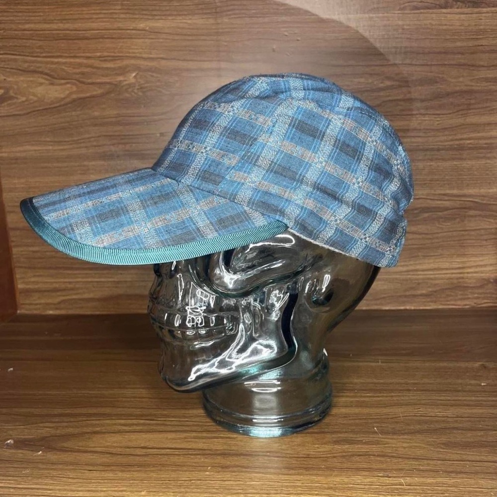 Vtg Patagonia Spoonbill Plaid Hat Cap Strapback 5-Panel Adjustable 90s M